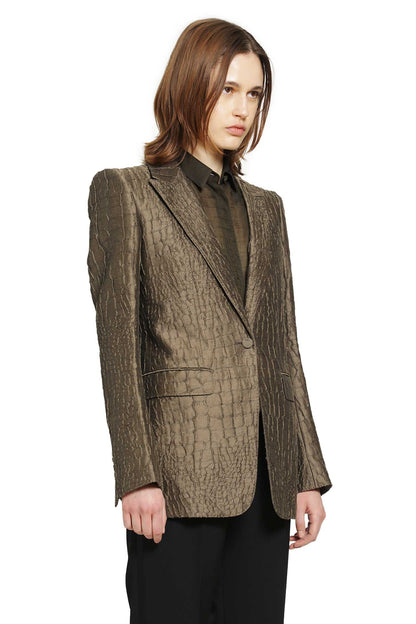 Crock Jacquard Satin Blazer