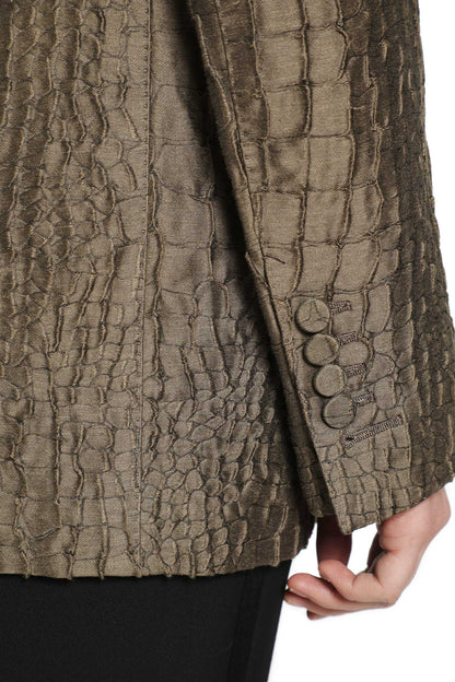 Crock Jacquard Satin Blazer