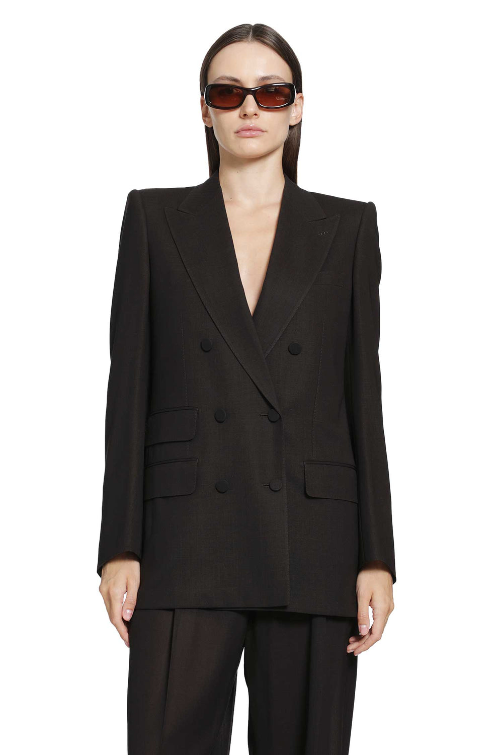 TOM FORD Light Virgin Wool Double-Breasted Blazer woman