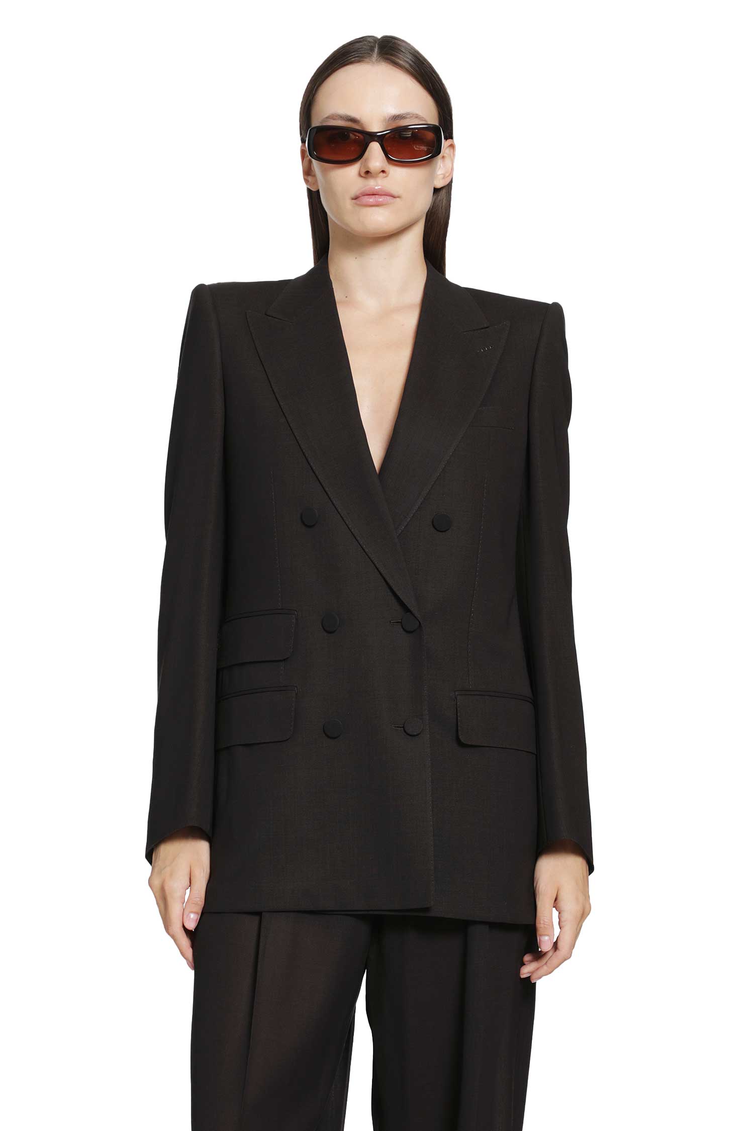 Light Virgin Wool Double-Breasted Blazer