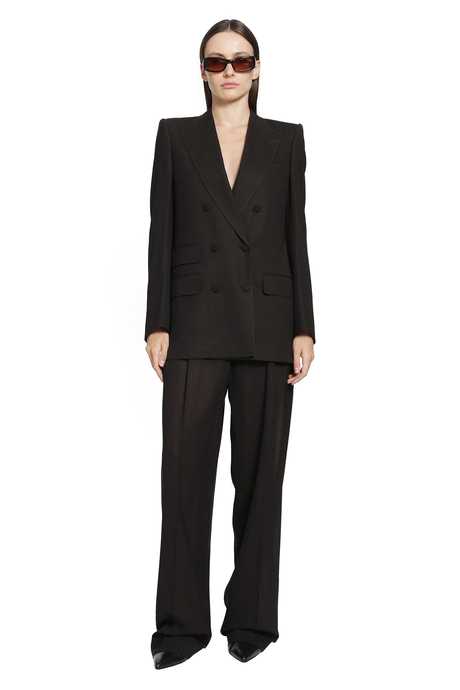 TOM FORD Light Virgin Wool Double-Breasted Blazer woman