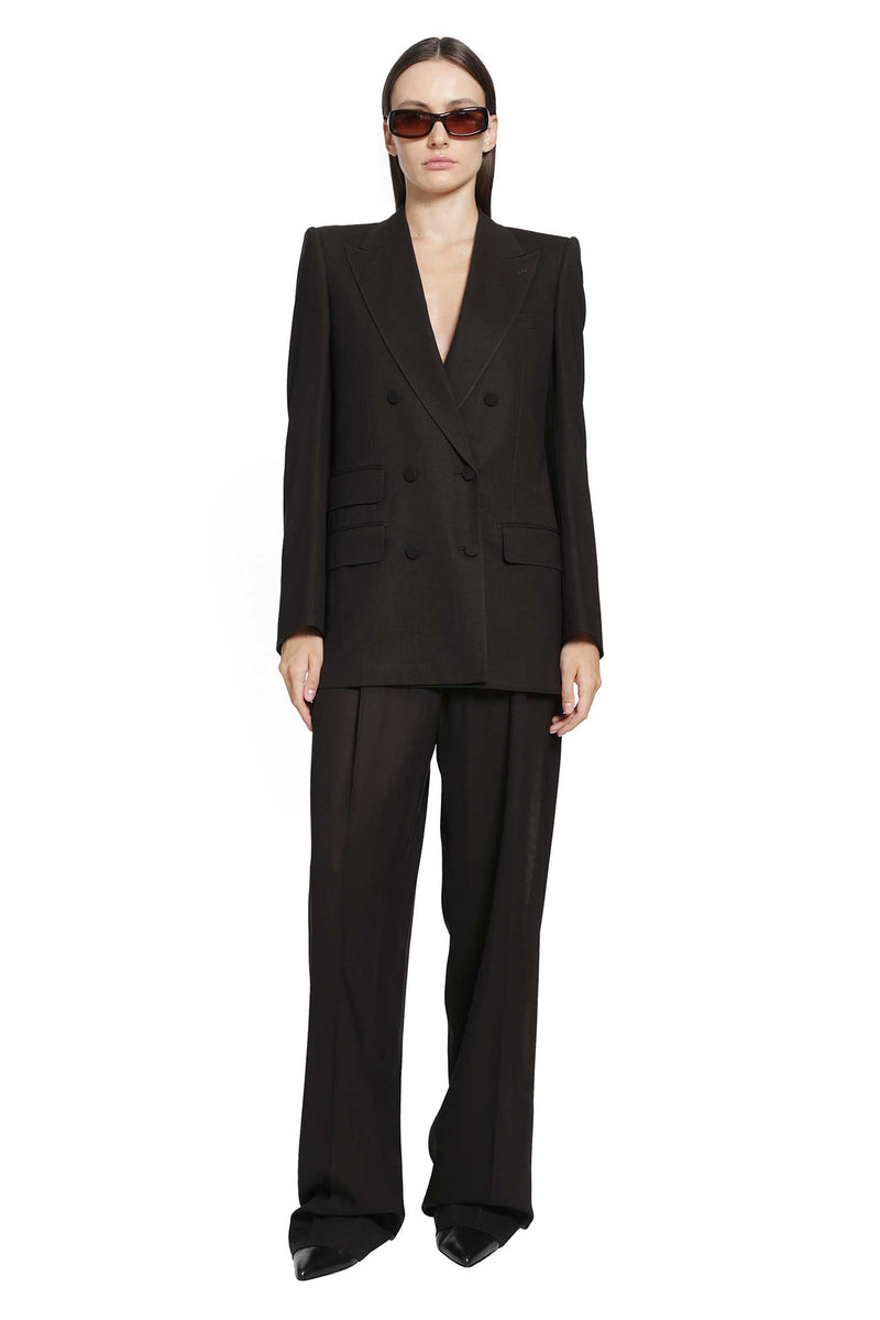 TOM FORD Light Virgin Wool Double-Breasted Blazer woman