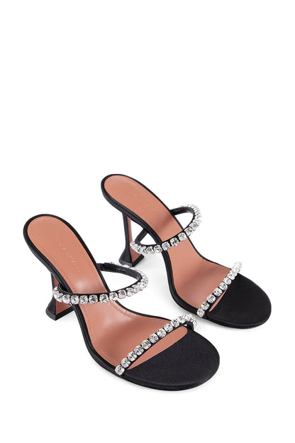 AMINA MUADDI WOMAN BLACK SANDALS & SLIDES