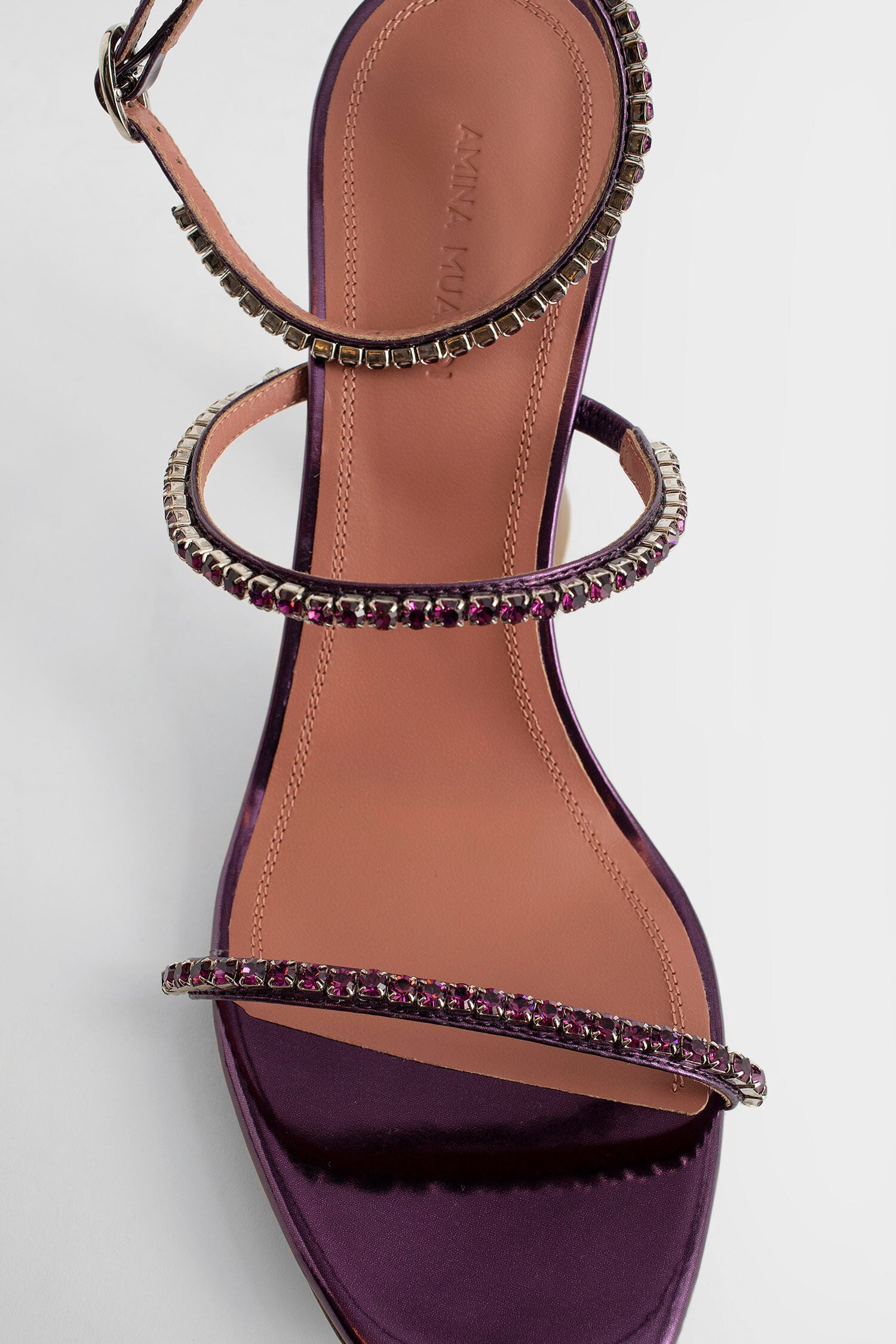 AMINA MUADDI WOMAN PURPLE SANDALS