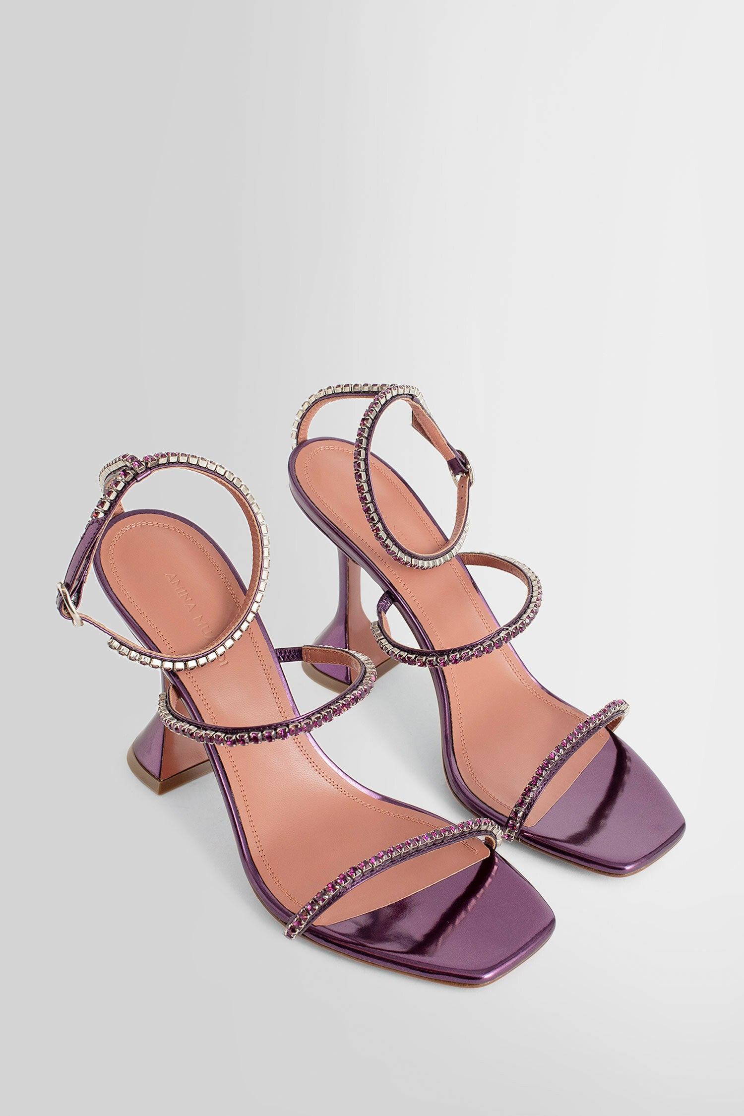 AMINA MUADDI WOMAN PURPLE SANDALS