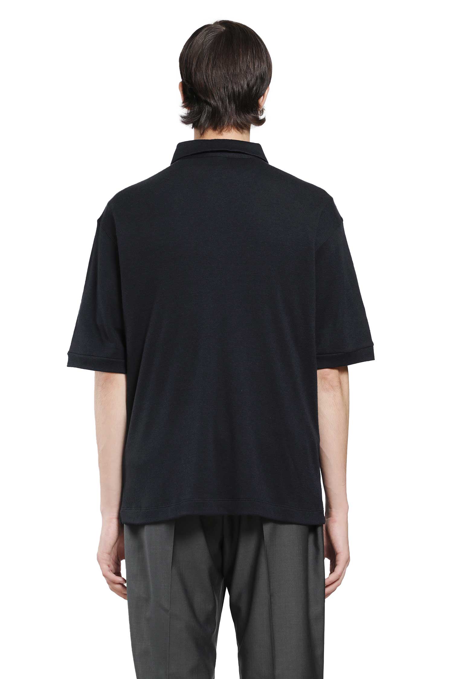 Pure Cashmere Interlock Polo Shirt