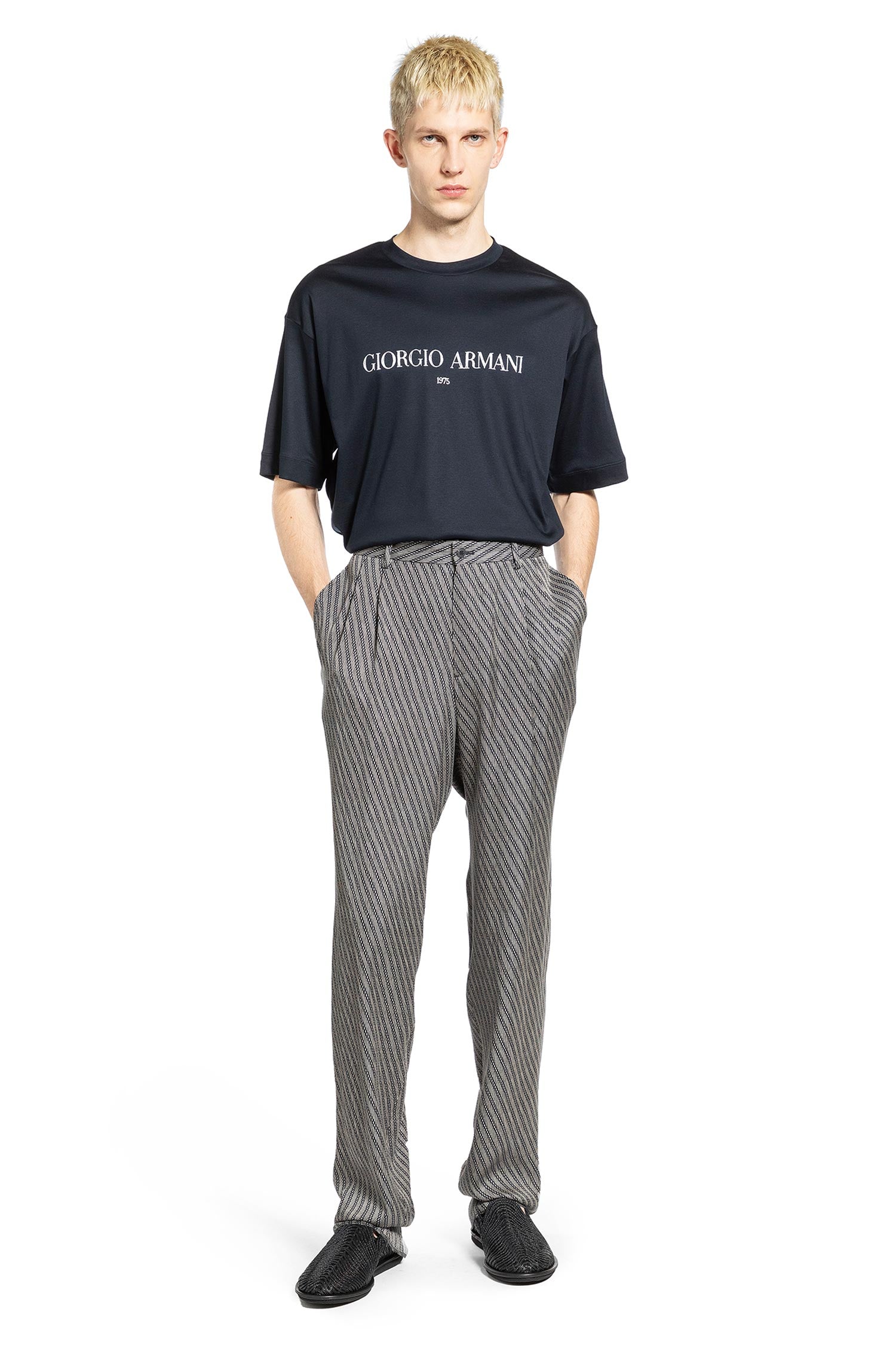Diagonal Printed Trousers