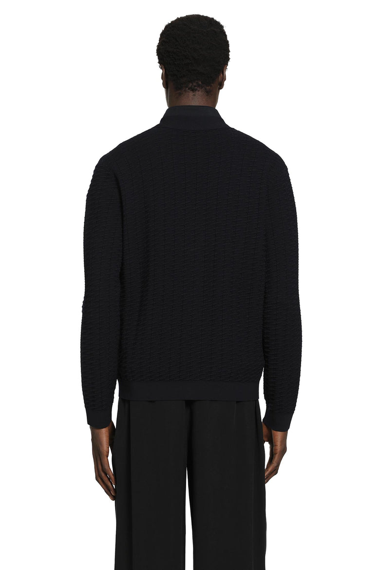GIORGIO ARMANI Virgin Wool Blend Cardigan man