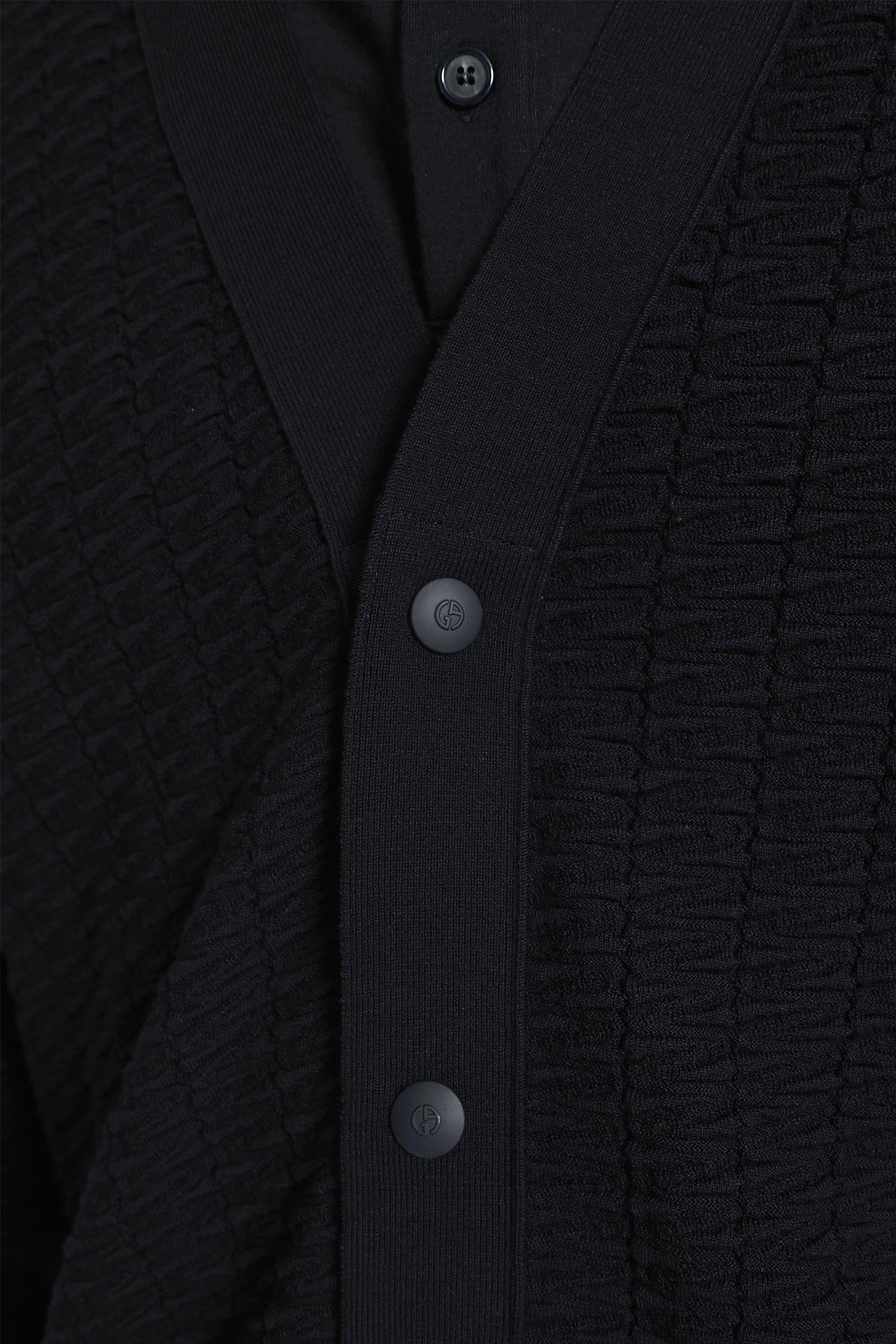 GIORGIO ARMANI Virgin Wool Blend Cardigan man