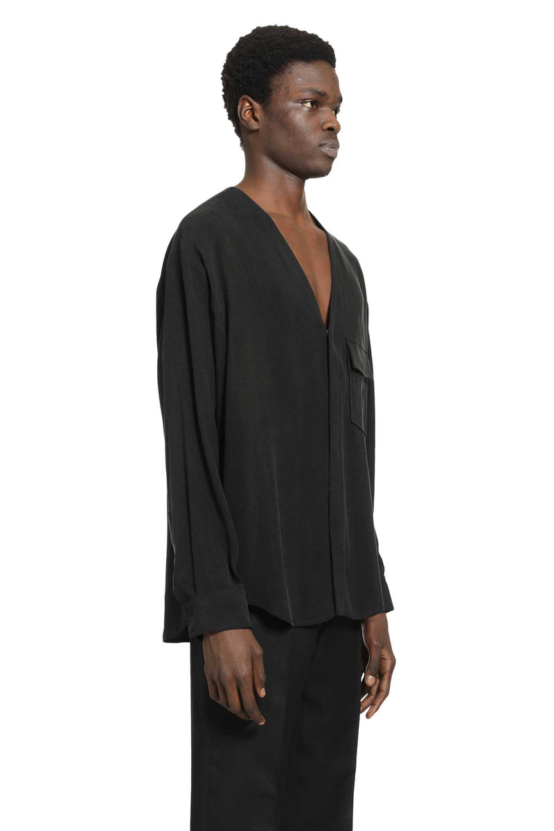 V-Neck Shirt in Viscose