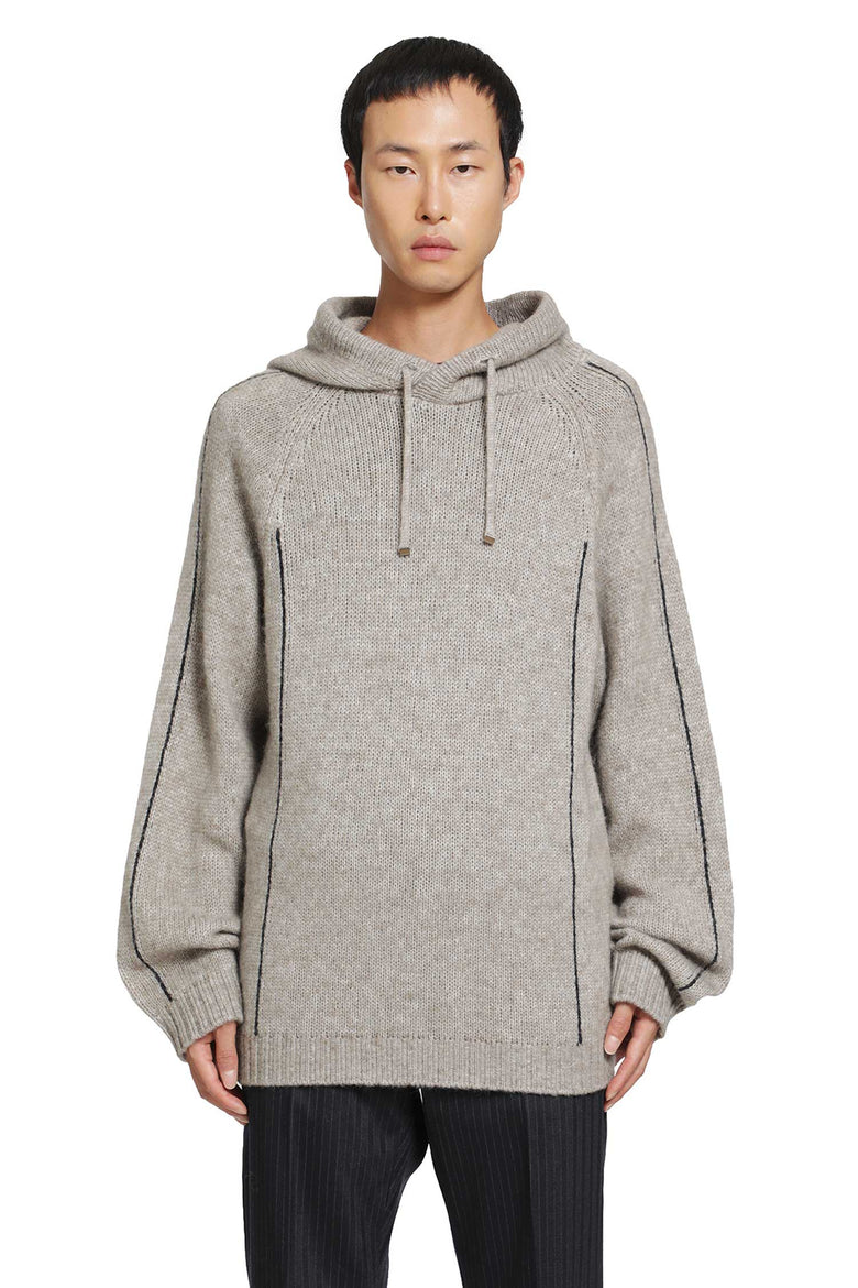 
              GIORGIO ARMANI Alpaca Wool Knit Hoodie man
            
