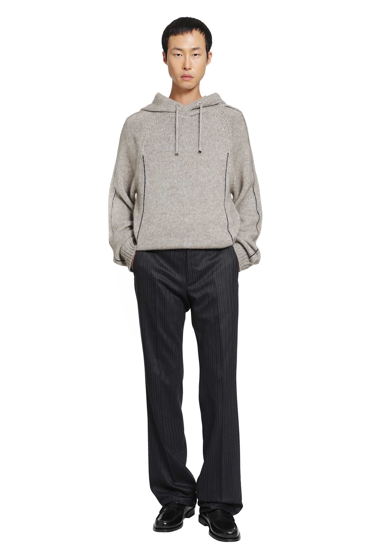 Alpaca Wool Knit Hoodie
