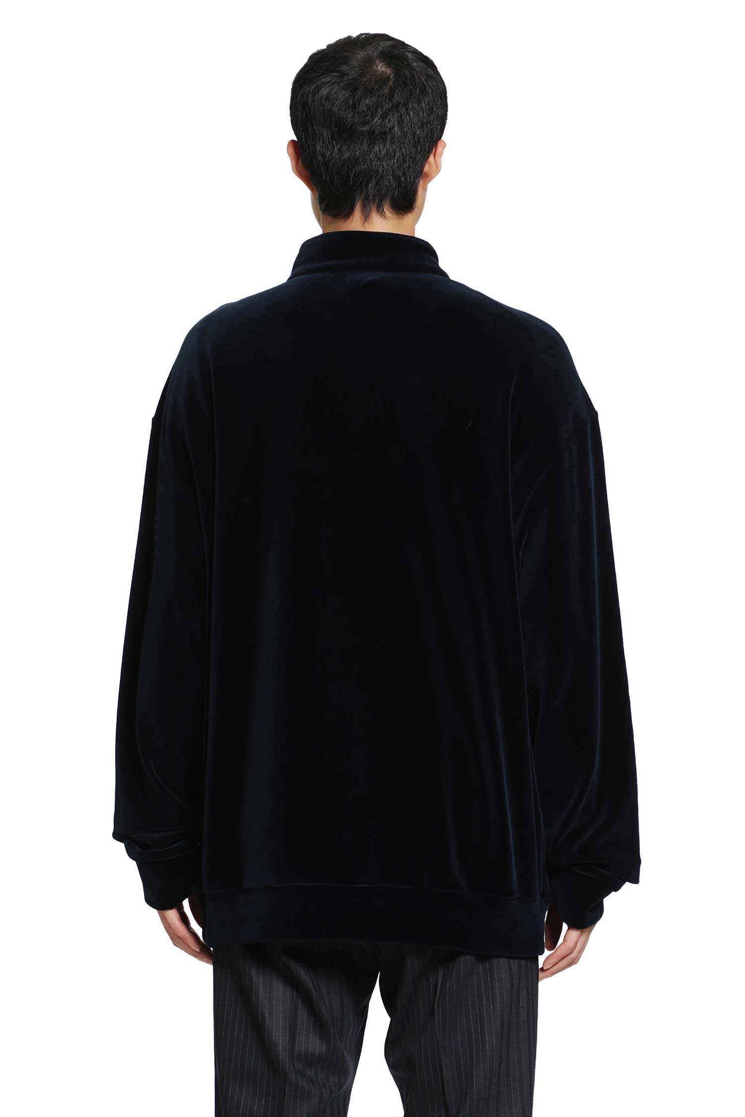 GIORGIO ARMANI Velvet Polo Shirt man