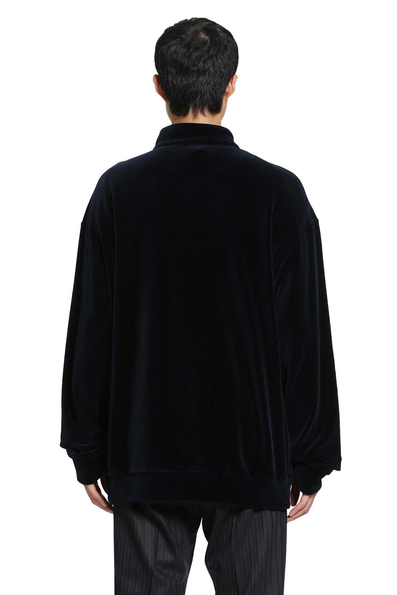 GIORGIO ARMANI Velvet Polo Shirt man