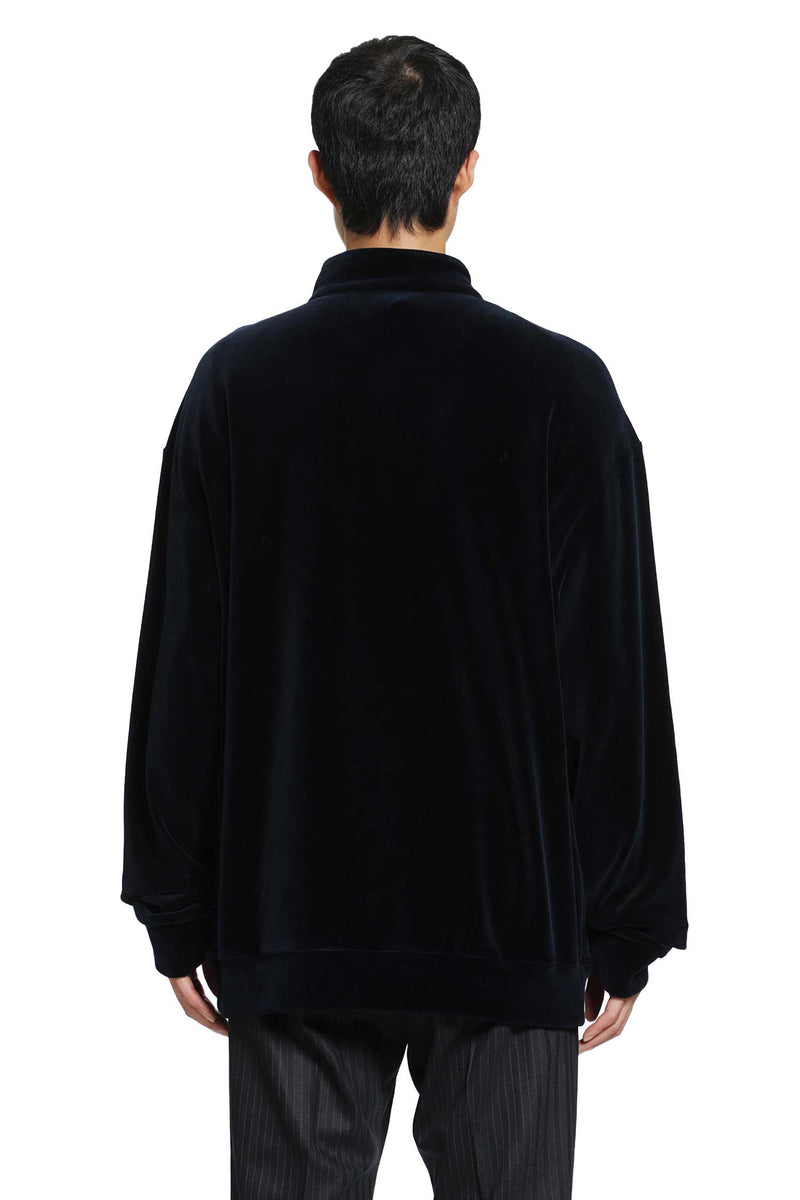 GIORGIO ARMANI Velvet Polo Shirt man