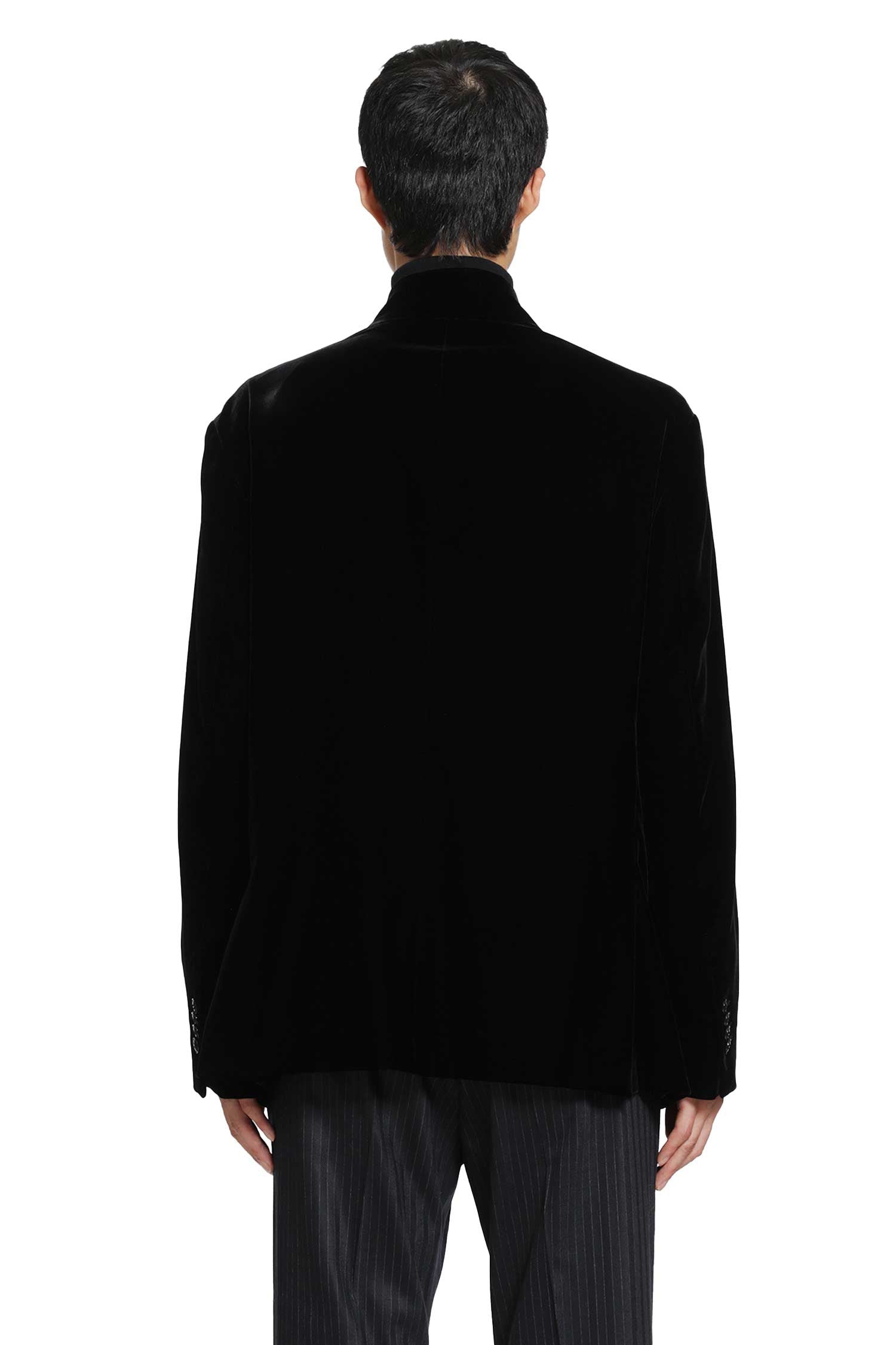 GIORGIO ARMANI Stretch Viscose Cupro Velvet Blazer man