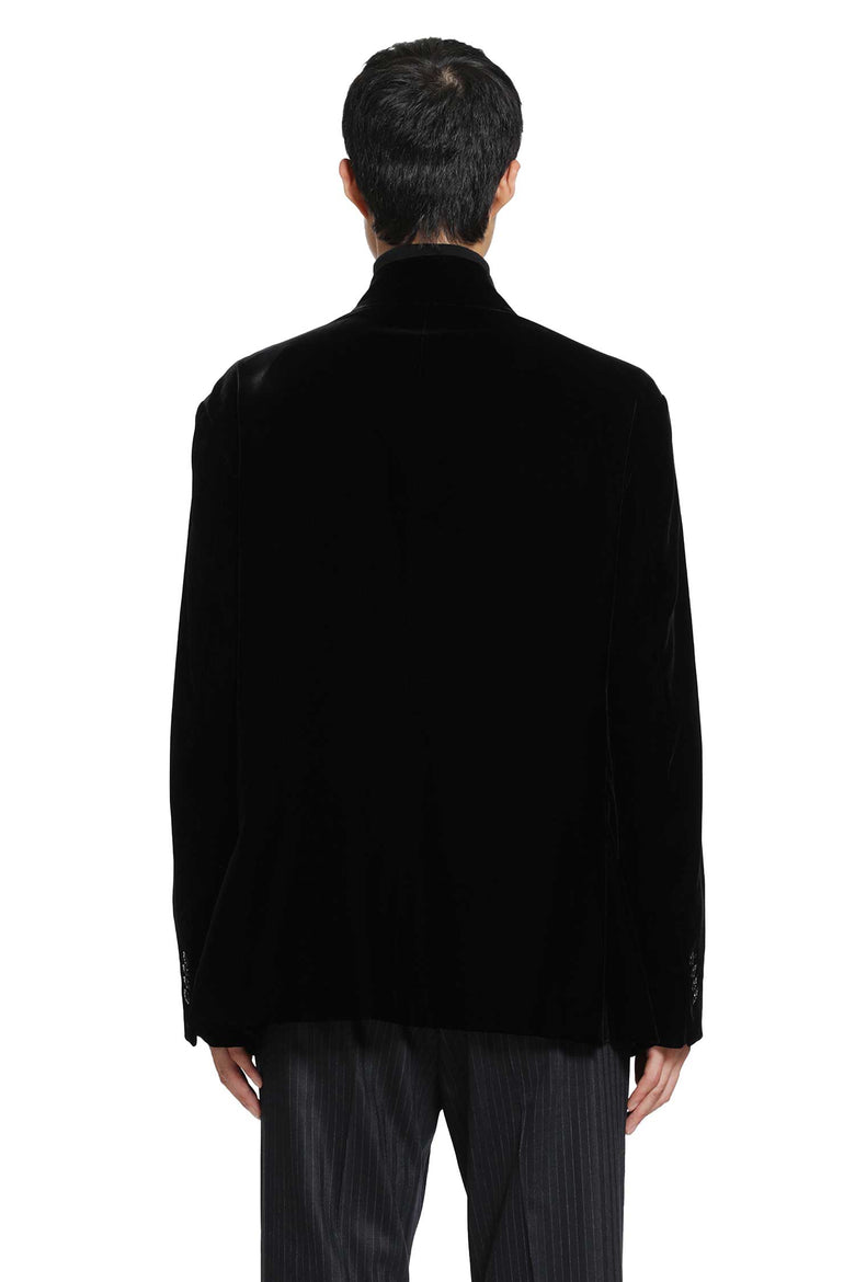 GIORGIO ARMANI Stretch Viscose Cupro Velvet Blazer man