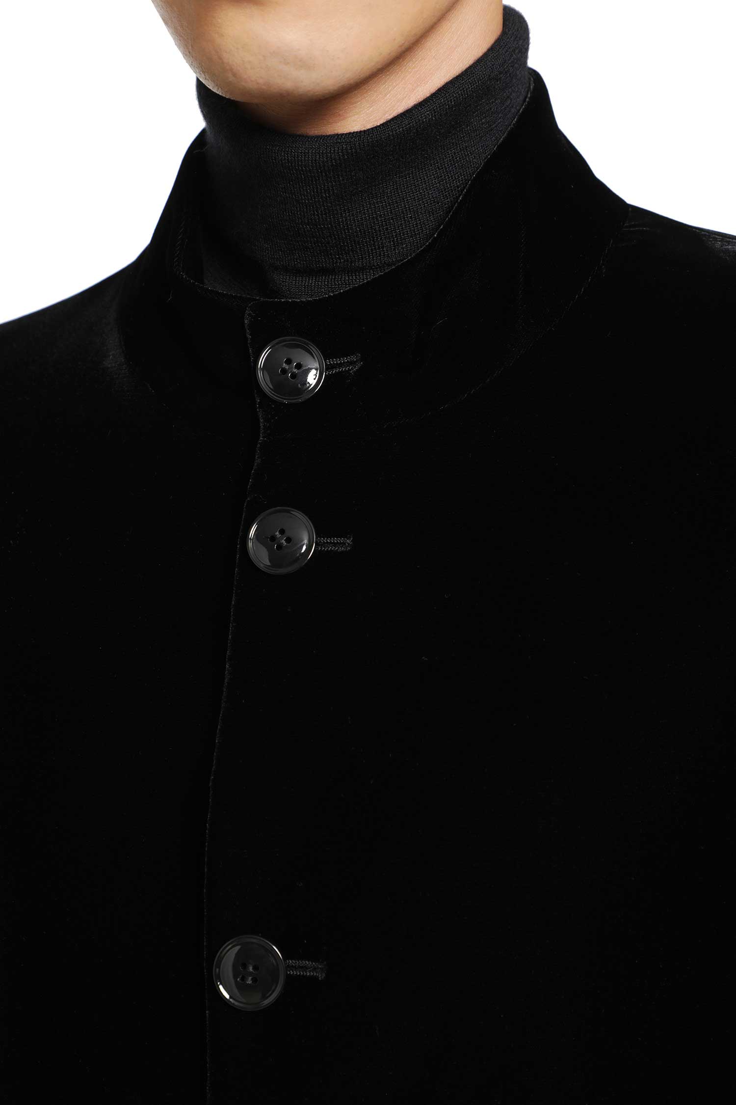 GIORGIO ARMANI Stretch Viscose Cupro Velvet Blazer man