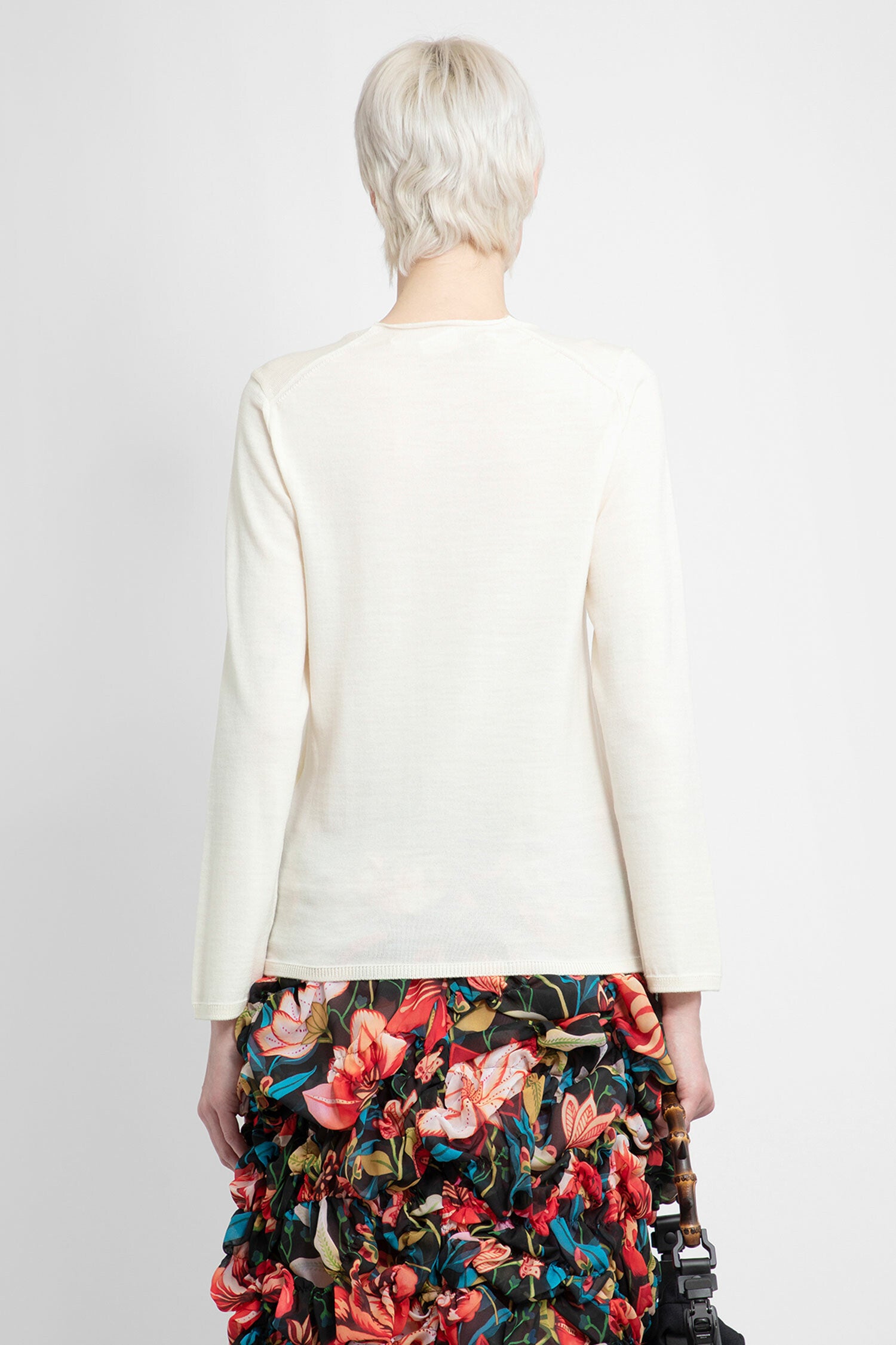 COMME DES GARCONS WOMAN WHITE KNITWEAR