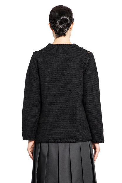 COMME DES GARCONS WOMAN BLACK KNITWEAR