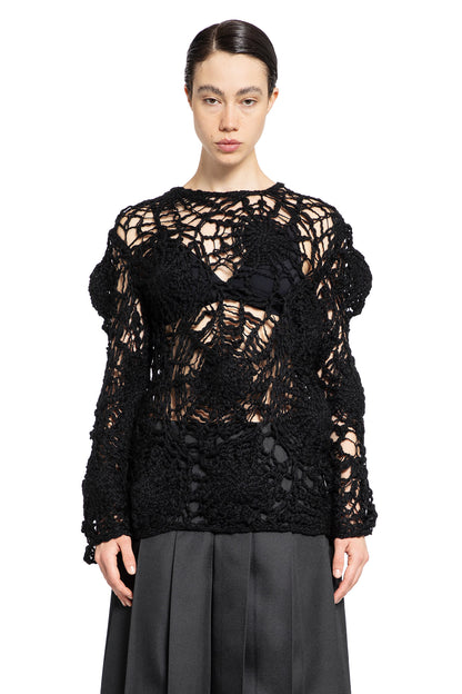 Antonioli COMME DES GARCONS WOMAN BLACK KNITWEAR