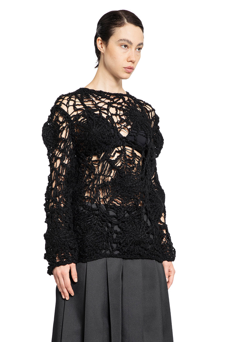 COMME DES GARCONS WOMAN BLACK KNITWEAR