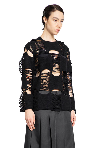 COMME DES GARCONS WOMAN BLACK KNITWEAR