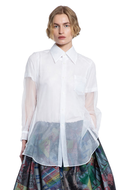 COMME DES GARCONS WOMAN WHITE SHIRTS