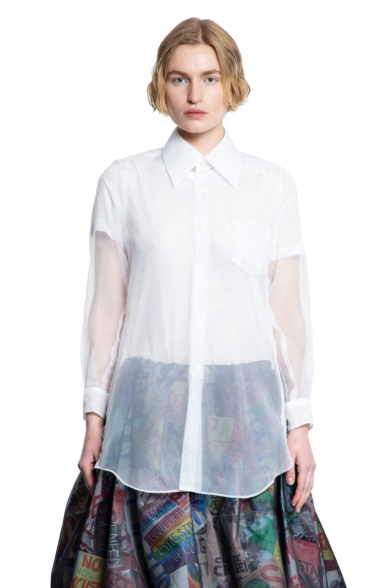 COMME DES GARCONS WOMAN WHITE SHIRTS