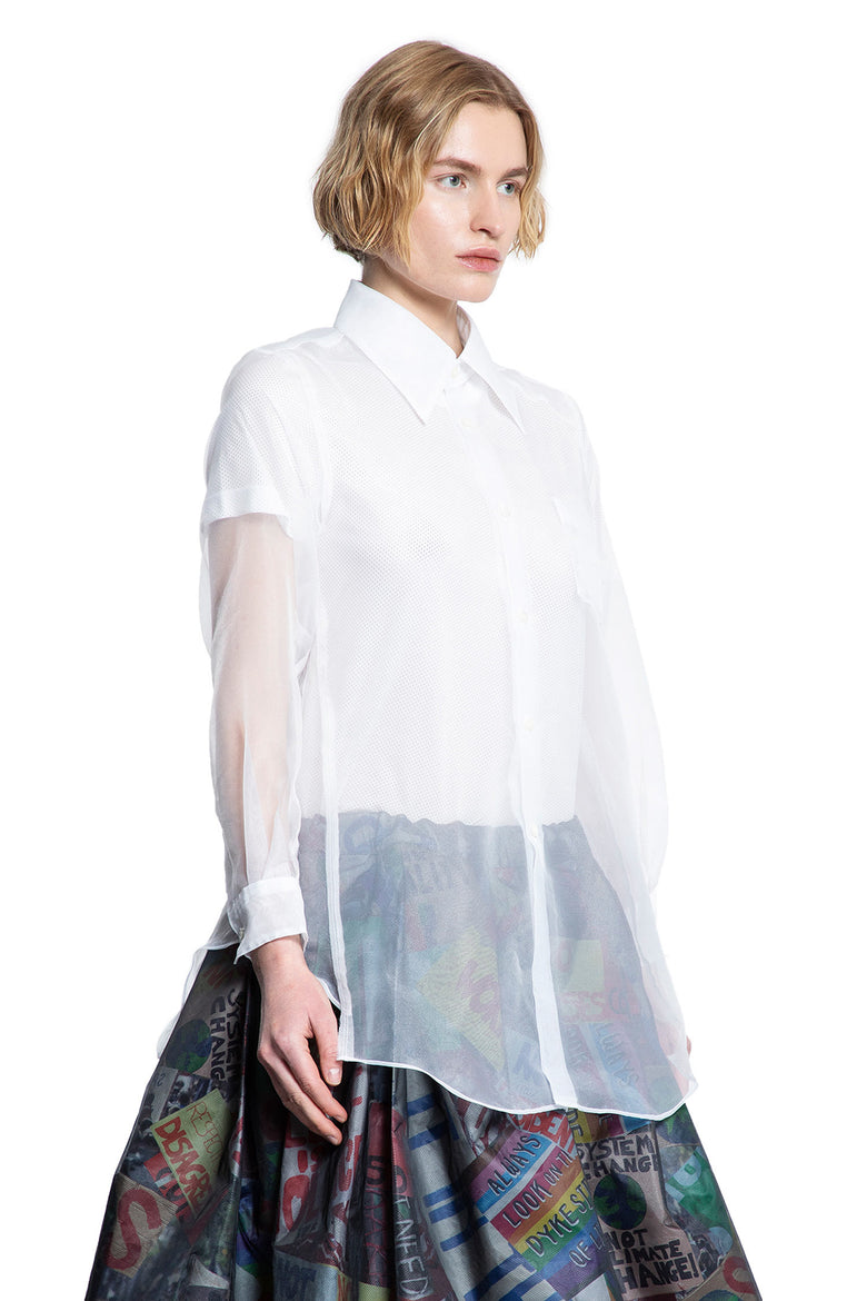 COMME DES GARCONS WOMAN WHITE SHIRTS