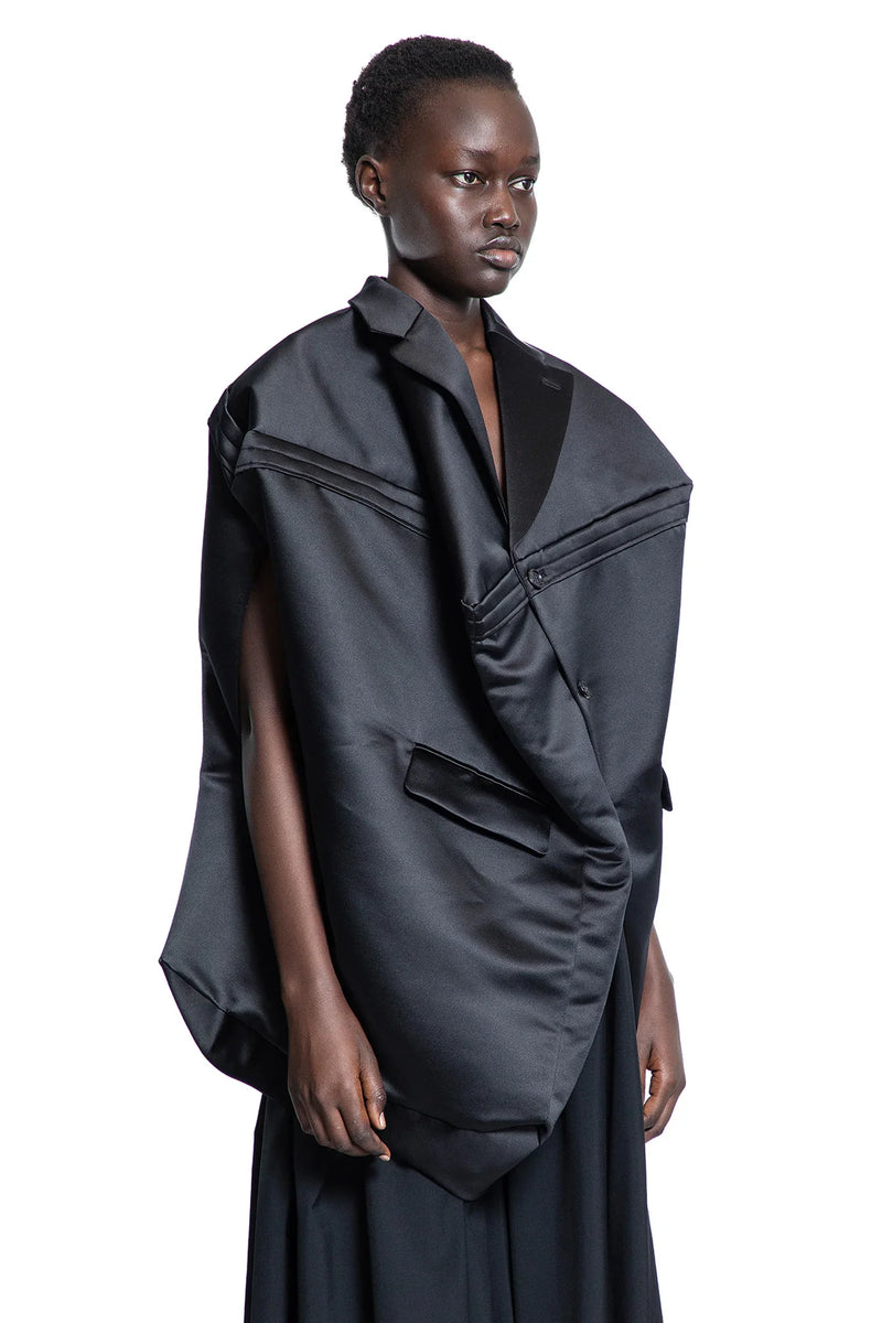 Sculptural Lady's Satin Blazer - Antonioli.eu