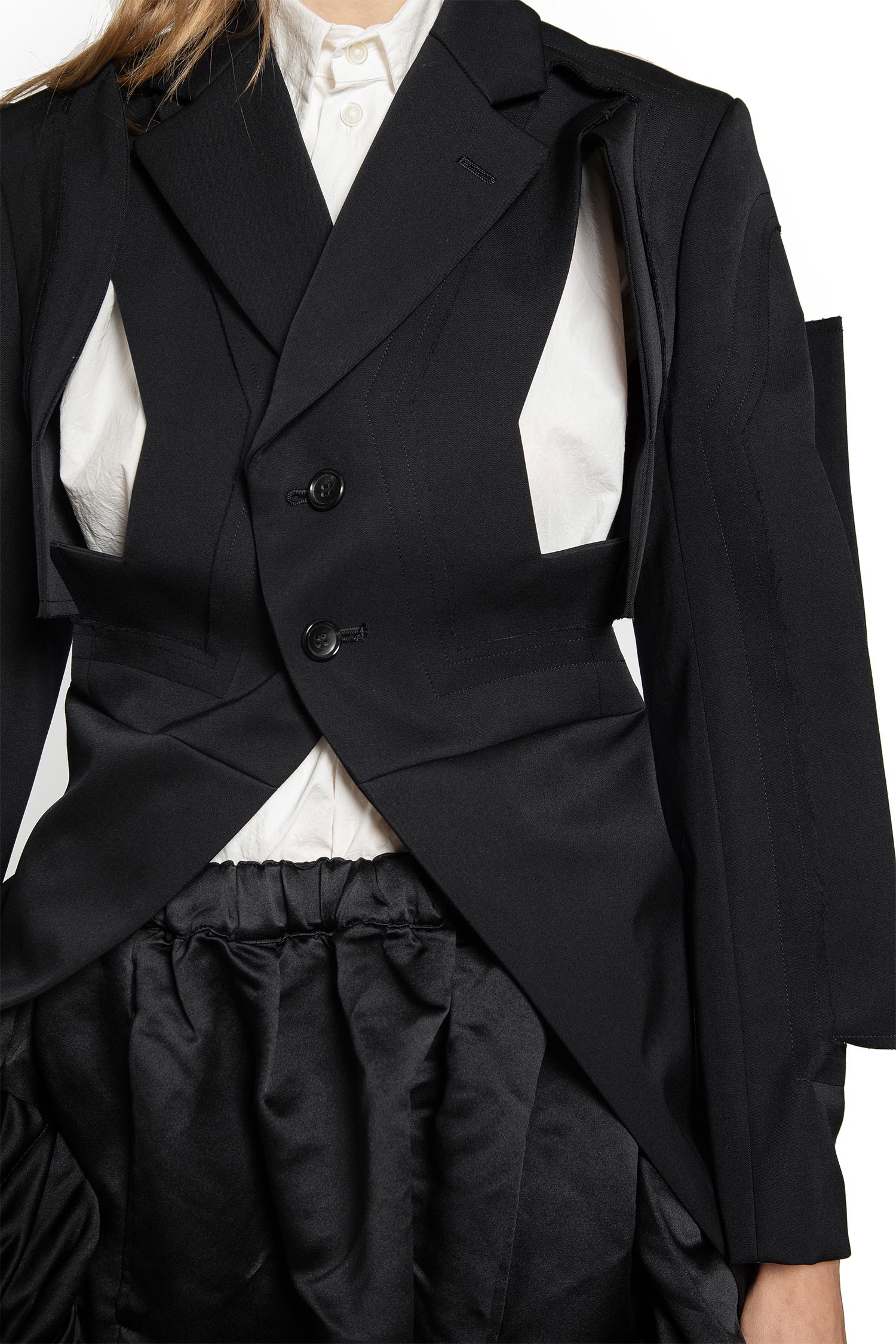 COMME DES GARCONS WOMAN BLACK BLAZERS