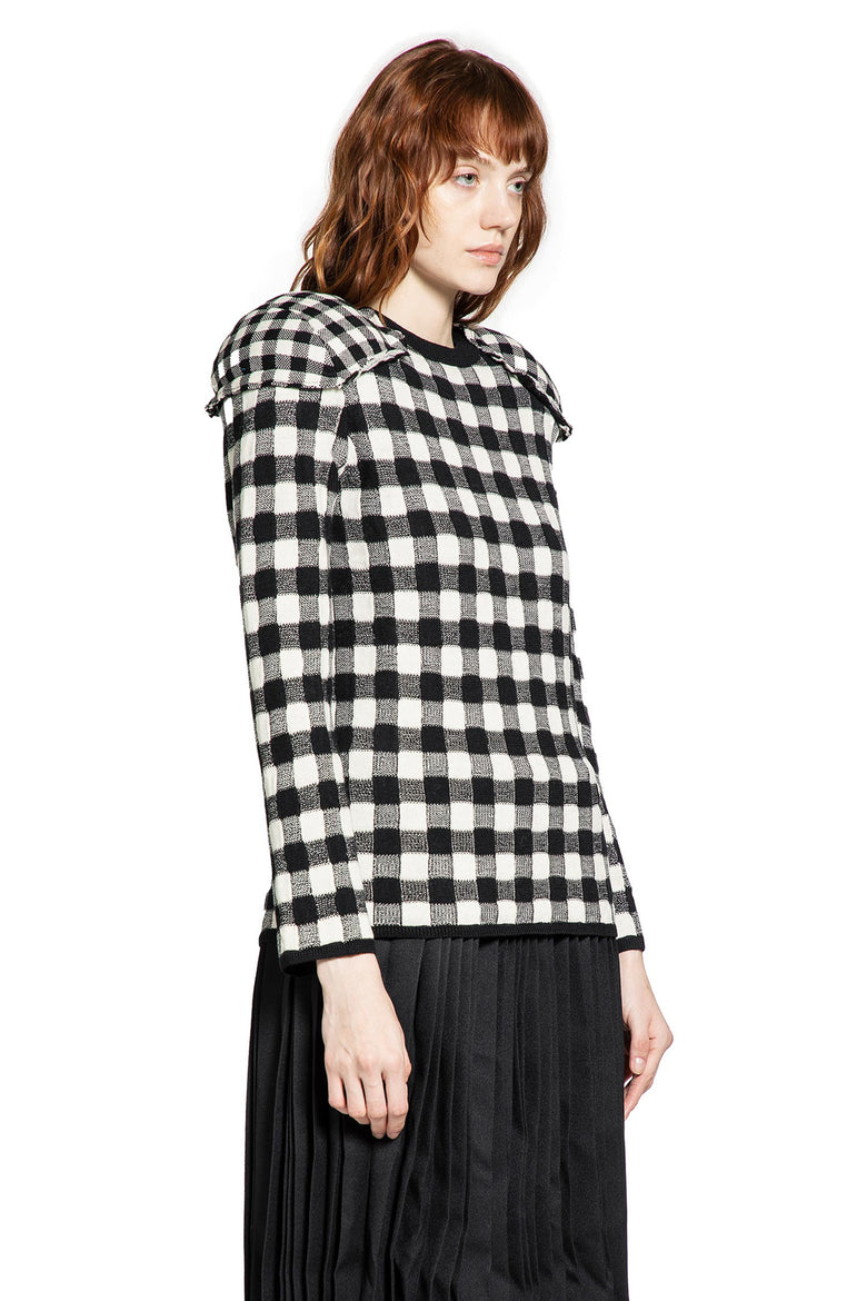 Check Wool Sweater