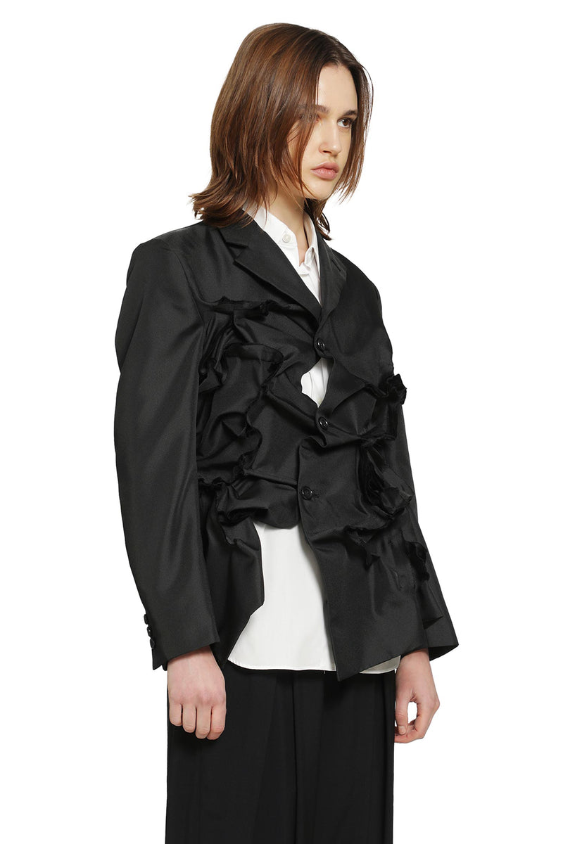 COMME DES GARCONS Gathered Single-Breasted Blazer woman
