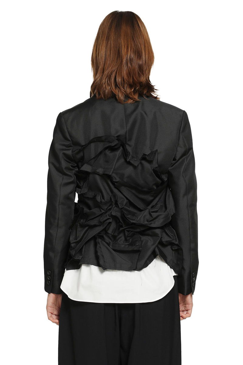 COMME DES GARCONS Gathered Single-Breasted Blazer woman
