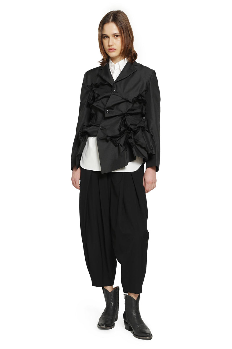 COMME DES GARCONS Gathered Single-Breasted Blazer woman
