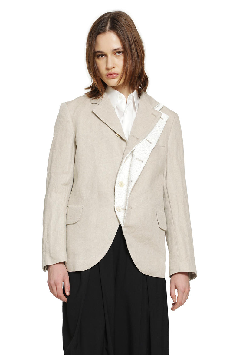 COMME DES GARCONS Deconstructed Linen Blazer woman