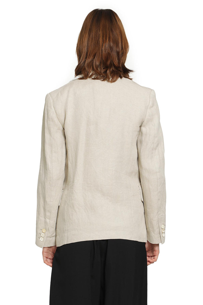 COMME DES GARCONS Deconstructed Linen Blazer woman