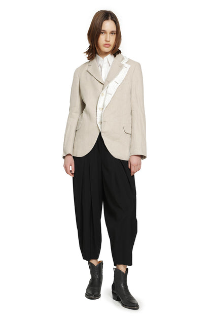Deconstructed Linen Blazer