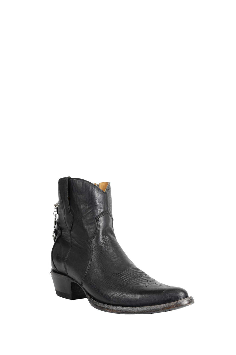 X Mexicana Leather Ankle Boots With Charm
