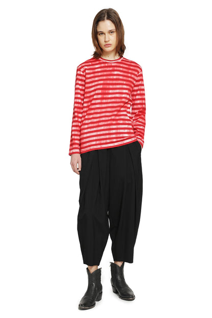 Striped Cotton Jersey Long Sleeve T-Shirt