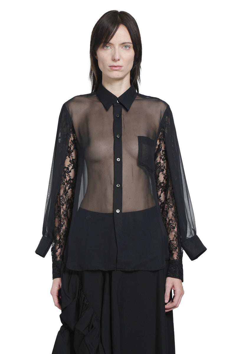 COMME DES GARCONS Mesh and Lace T-Shirt woman
