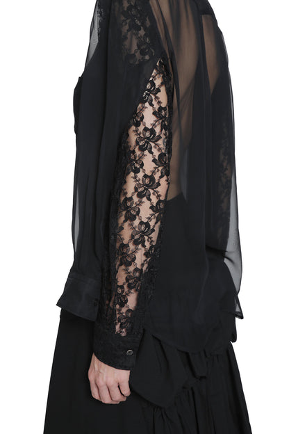 Mesh and Lace T-Shirt