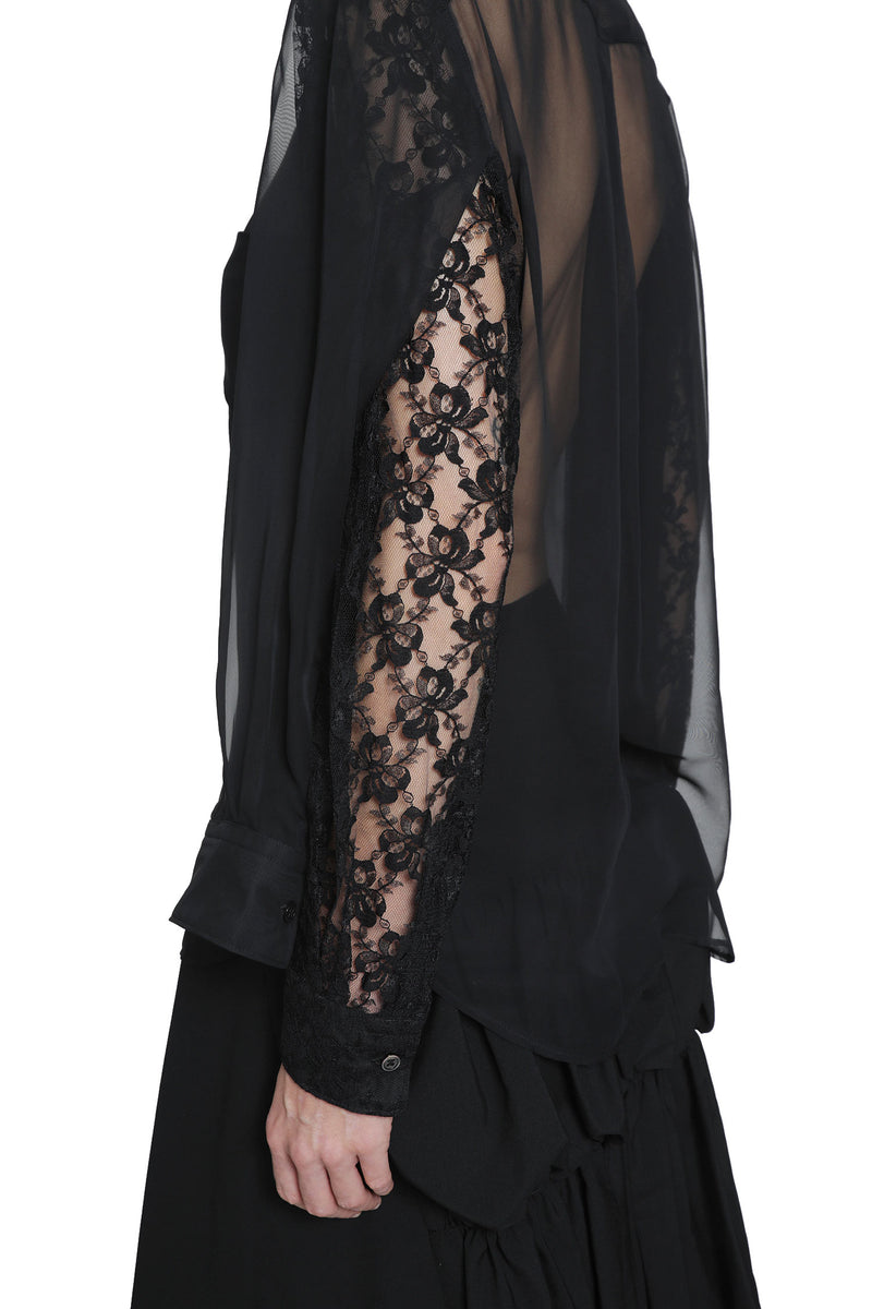 COMME DES GARCONS Mesh and Lace T-Shirt woman