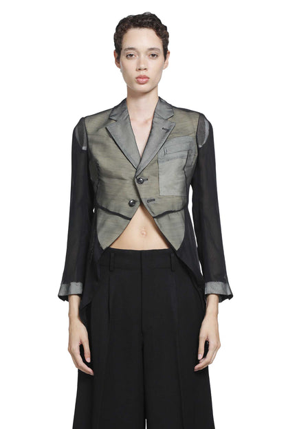 Sheer Nylon Long Blazer
