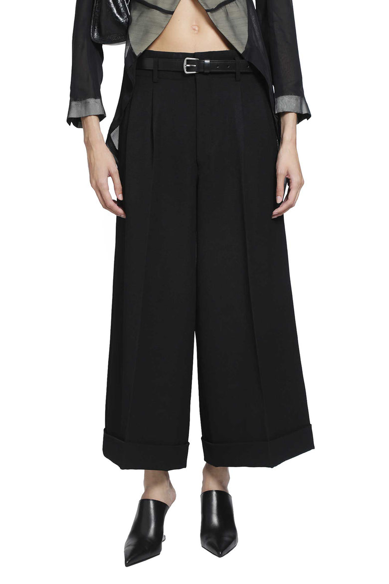 COMME DES GARCONS Cropped Wool Trousers woman