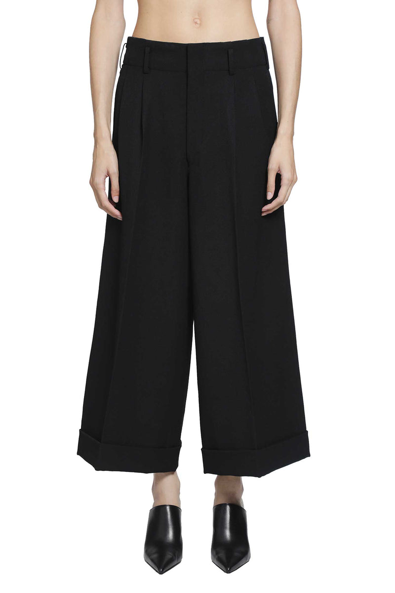 COMME DES GARCONS Cropped Wool Trousers woman