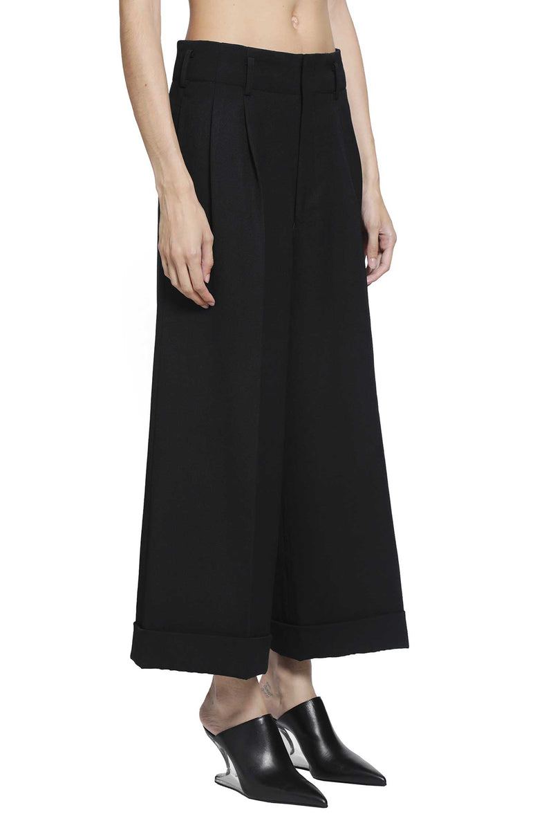 COMME DES GARCONS Cropped Wool Trousers woman