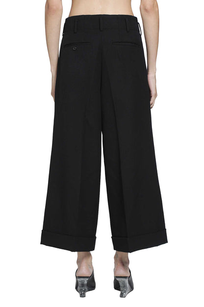 Cropped Wool Trousers