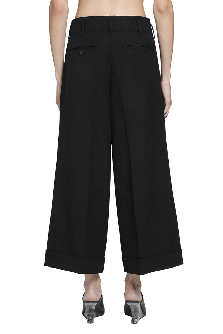 COMME DES GARCONS Cropped Wool Trousers woman